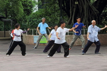 HONG KONG, Kowloon, Kowloon Park, people practicing Tai Chi, HK1702JPL