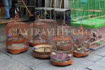 HONG KONG, Kowloon, Mong Kok, Yuen Po Street Bird Garden, cages for sale, HK931JPL