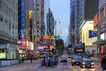 HONG KONG, Kowloon, Tsim Sha Tsui, street scene at dusk, HK2020JPL