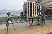 HONG KONG, Kowloon, Tsim Sha Tsui Promenade, Avenue of Stars, sculptures, tourist, HK2451JPL