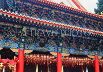 HONG KONG, Kowloon, Wong Tai Sin Temple, Main Altar, building detail, HK1121JPL
