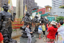 HONG KONG, Kowloon, Wong Tai Sin Temple, Zodiac Animal Statues, HK1138JPL