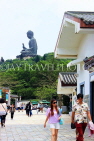 HONG KONG, Lantau Island, Ngong Ping 360 village, and Big Buddha statue, HK916JPL