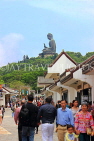 HONG KONG, Lantau Island, Ngong Ping 360 village, and Big Buddha statue, HK918JPL