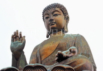 HONG KONG, Lantau Island, Po Lin Monastery, Tian Tan (Big Buddha) bronze statue, HK789JPL