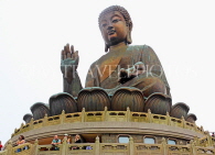 HONG KONG, Lantau Island, Po Lin Monastery, Tian Tan (Big Buddha) bronze statue, HK791JPL