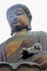 HONG KONG, Lantau Island, Po Lin Monastery, Tian Tan (Big Buddha) bronze statue, HK792JPL