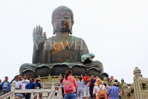 HONG KONG, Lantau Island, Po Lin Monastery, Tian Tan (Big Buddha) bronze statue, HK794JPL
