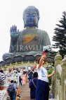 HONG KONG, Lantau Island, Po Lin Monastery, Tian Tan (Big Buddha) bronze statue, HK796JPL