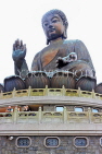 HONG KONG, Lantau Island, Po Lin Monastery, Tian Tan (Big Buddha) bronze statue, HK798JPL
