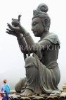 HONG KONG, Lantau Island, Po Lin Monastery, Tian Tan Buddha site, offerings by Devas statues, HK889JPL
