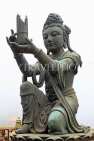 HONG KONG, Lantau Island, Po Lin Monastery, Tian Tan Buddha site, offerings by Devas statues, HK890JPL