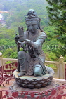 HONG KONG, Lantau Island, Po Lin Monastery, Tian Tan Buddha site, offerings by Devas statues, HK905JPL
