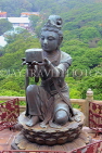 HONG KONG, Lantau Island, Po Lin Monastery, Tian Tan Buddha site, offerings by Devas statues, HK906JPL