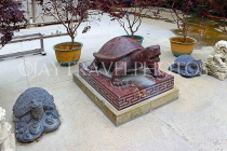 HONG KONG, Lantau Island, Po Lin Monastery, courtyard, turtle sculptures, HK809JPL