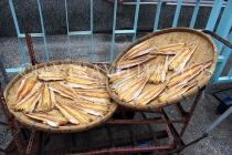 HONG KONG, Lantau Island, Tai O fishing village, dried fish in seafood shop, HK756JPL