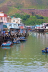 HONG KONG, Lantau Island, Tai O fishing village, stilt houses and boats, HK723JPL