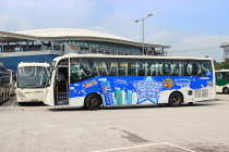 HONG KONG, Lantau Island, transport, buses at station, HK866JPL