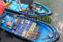 HONG KONG, Sai Kung, waterfront, boats selling live seafood, HK1445JPL