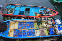 HONG KONG, Sai Kung, waterfront, boats selling live seafood, HK1455JPL