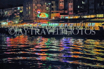 HONG KONG, Sai Kung, waterfront, night view, HK1418JPL