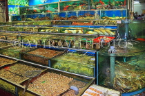 HONG KONG, Sai Kung, waterfront, seafood restaurants, live seafood on display, HK1425JPL