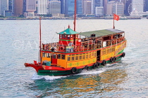 HONG KONG, Victoria Harbour, harbour cruise junk boat, HK1231JPL