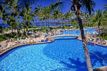 Hawaiian Islands, HAWAII (Big Island), Hilton Waikoloa Village, pool scene, HAW263JPL