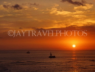 Hawaiian Islands, HAWAII (Big Island), Kohala Coast, sunset and seascape, HAW2995JPL