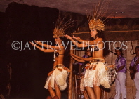 Hawaiian Islands, HAWAII (Big Island), Polynesian dancer, in cultural show, HAW378JPL