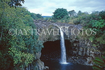 Hawaiian Islands, HAWAII (Big Island), Rainbow Falls, HAW380JPL