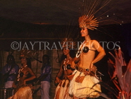 Hawaiian Islands, HAWAII (Big Island), dancer, Polinesian cultural performance, HAW993JPL