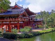 Hawaiian Islands, OAHU, Byodo-In Temple (reproduction of Kyoto temple in Japan), HAW274JPL