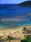 Hawaiian Islands, OAHU, Hanauma Bay, Beach and coral reef, HAW138JPL