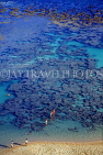 Hawaiian Islands, OAHU, Hanauma Bay, beach and shallow water coral, HAW222JPL