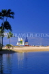 Hawaiian Islands, OAHU, Waikiki Beach and sailboats, HAW233JPL