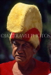 Hawaiian Islands, OAHU, man in traditional headress, HAW106JPL
