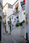 IBIZA, Ibiza Town, Old Town (Dalt Vila), narrow street and houses, SPN1364JPL