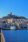 IBIZA, Ibiza Town, Old Town (Dalt Vila), view from harbour area, SPN1360JPL