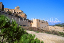 IBIZA, Ibiza Town, Old Town (Dalt Vila) fortified walls, SPN1404JPL
