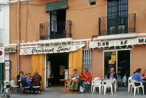 IBIZA, Ibiza Town, Old Town (Dalt Vila) outdoor cafe scene, SPN1398JPL