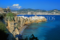 IBIZA, Ibiza Town, coastal view from Old Town (Dalt Vila), SPN1397JPL
