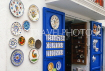 IBIZA, Ibiza Town, crafts, had painted ceramics, shop front, SPN1425JPL