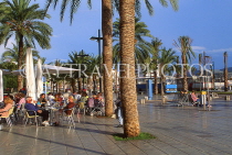 IBIZA, San Antonio, promenade with palm trees and cafes, SPN1420JPL
