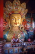 INDIA, Ladakh region, LEH, Tikse Monastery (Gompa), Buddha statue, IND1273JPL