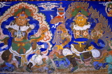 INDIA, Ladakh region, LEH, Tikse Monastery (Gompa), mural, IND646JPL