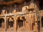 INDIA, Madhya Pradesh, GWALIOR, Gwalior Fort, Jain statues, IND1129JPL