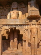INDIA, Madhya Pradesh, GWALIOR, Gwalior Fort, Jain statues, IND1131JPL