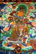 INDIA, Sikkim, GANGTOK, Rumtek Monastery (Tibetan Buddhist), interior mural, IND977JPL