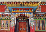 INDIA, Sikkim, Pemayangtse Tibetan Monastery, colourful doors and archtecture, IND1343JPL